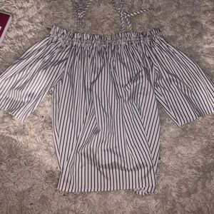 francesca’s off the shoulder shirt